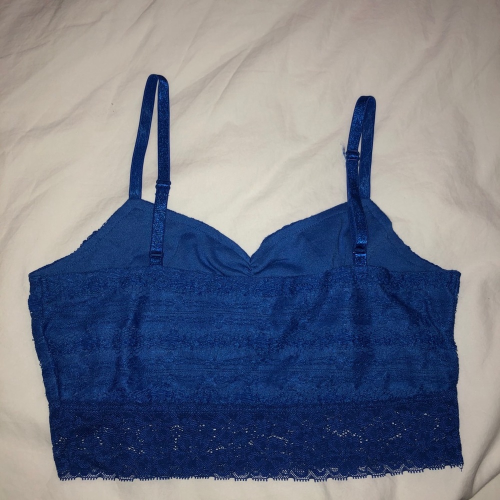 Royal blue all over lace bralette